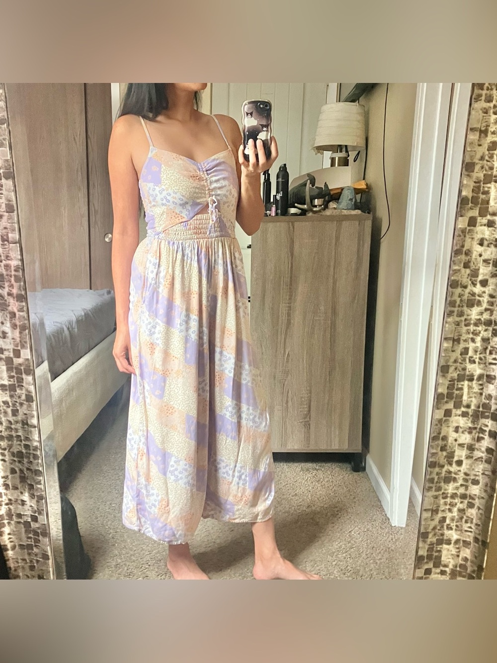 Arizona patchwork wide leg jumpsuit
